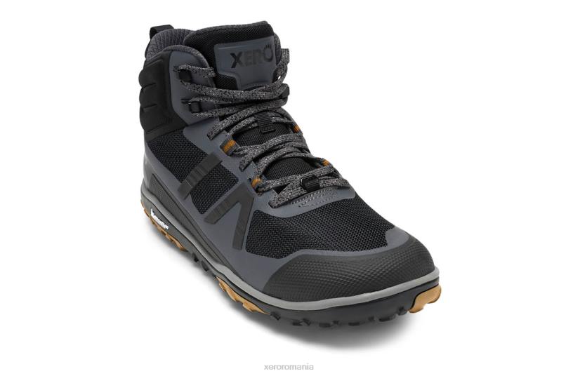828490 asfalt/negru Xero Shoes scrambler mid ii - hiker ultra-ușor cu talpă michelin fiberlite