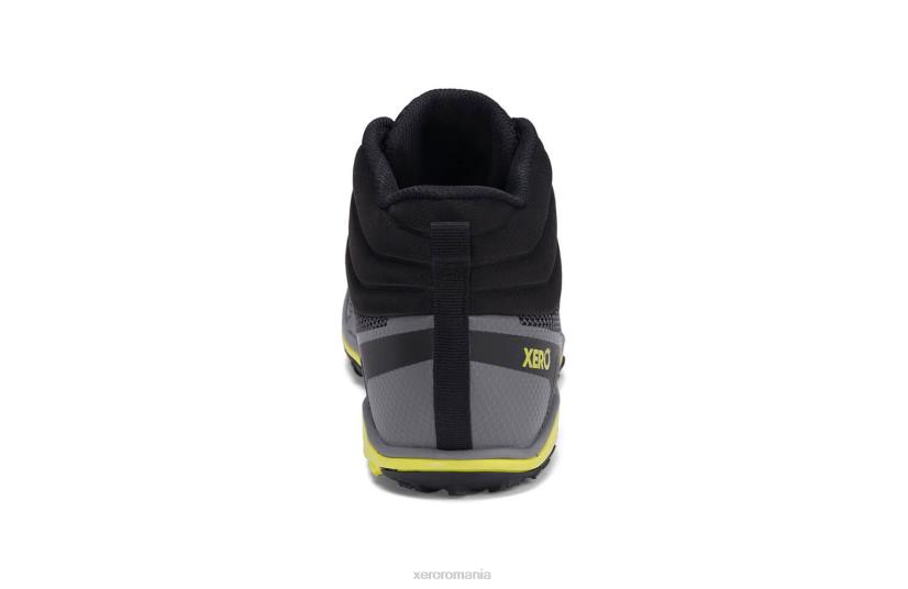 828495 gri oțel / sulf Xero Shoes scrambler mid - cizme de drumeție ultra-ușoare cu talpă michelin fiberlite