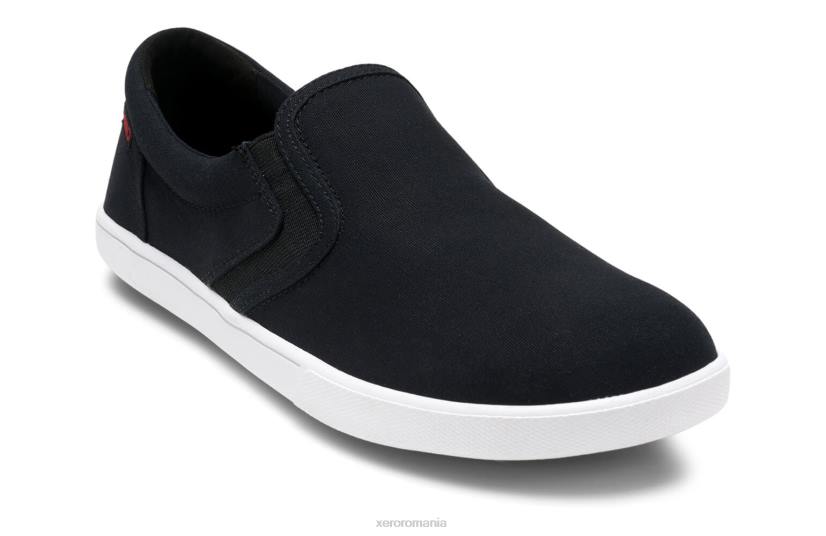 82842 negru Xero Shoes dillon canvas slip-on - adidași iconici, cu profil redus