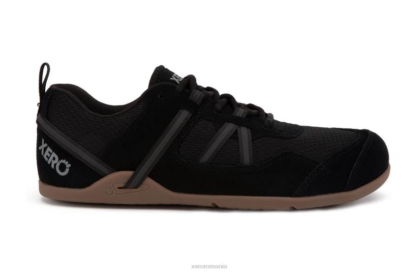 828455 negru / gumă Xero Shoes înainte piele de căprioară ¨ c bărbați