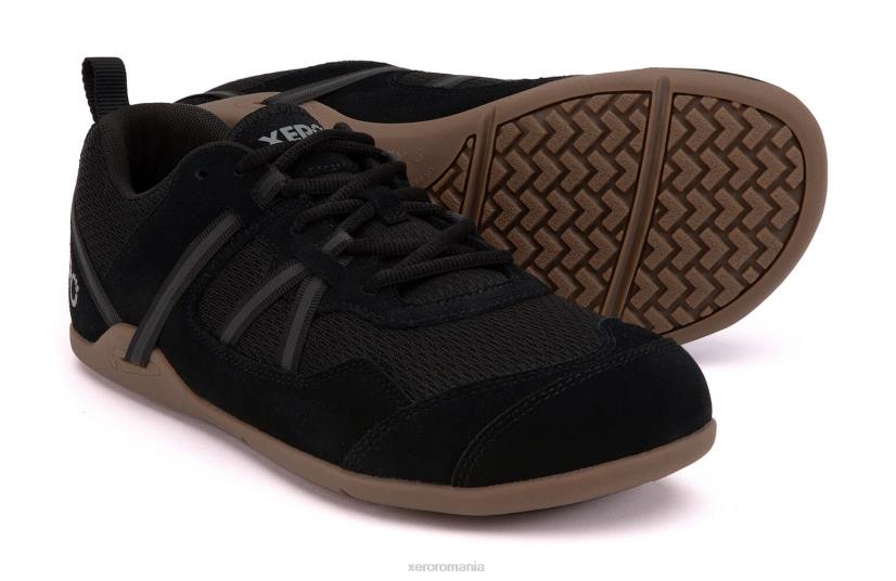 828455 negru / gumă Xero Shoes înainte piele de căprioară ¨ c bărbați