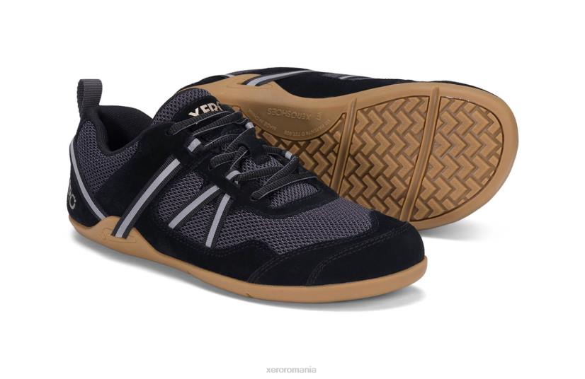 8284155 negru / asfalt Xero Shoes prio piele intoarsa - femei