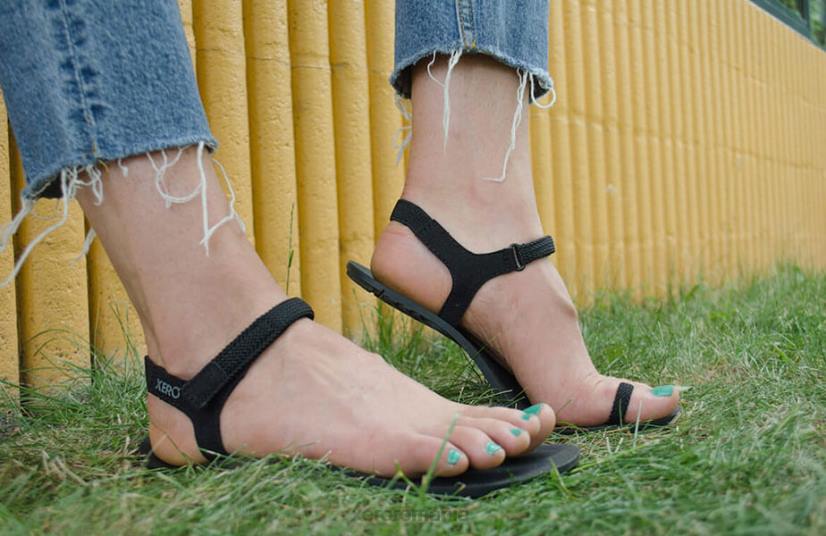 8284281 negru Xero Shoes jessie - sandală casual pentru femei