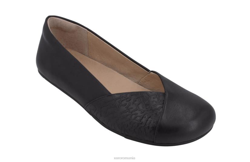 8284164 negru Xero Shoes piele phoenix - plat elegant pentru femei