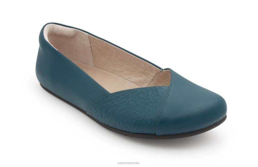 8284179 teal Xero Shoes piele phoenix - plat elegant pentru femei